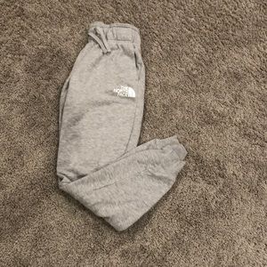 North Face Gray Joggers like new